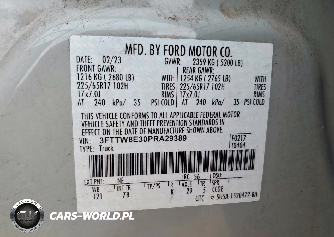 2023 Ford Maverick Xl VIN:3FTTW8E30PRA29389 - 12