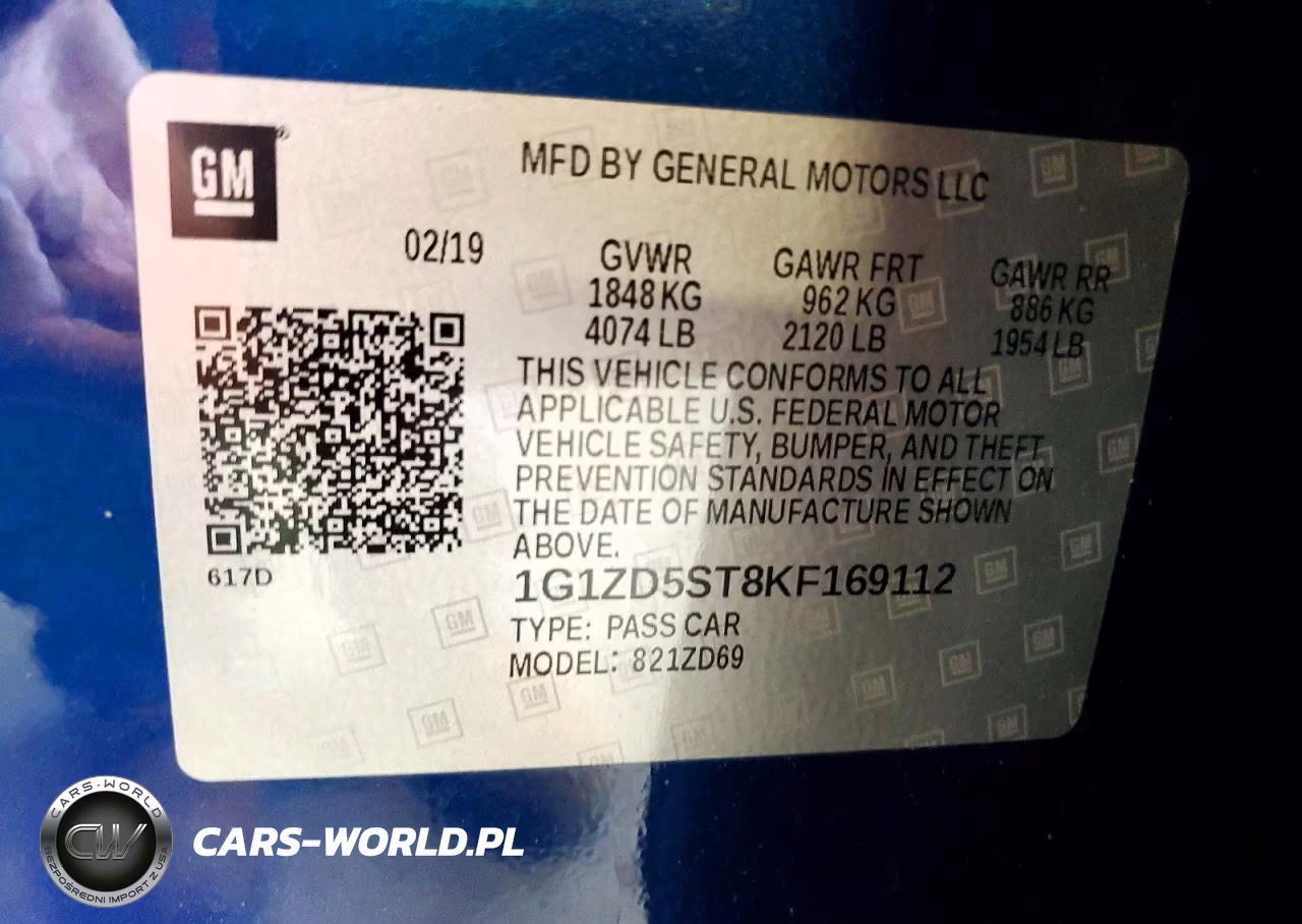 2019 Chevrolet Malibu Lt VIN:1G1ZD5ST8KF169112 - 13