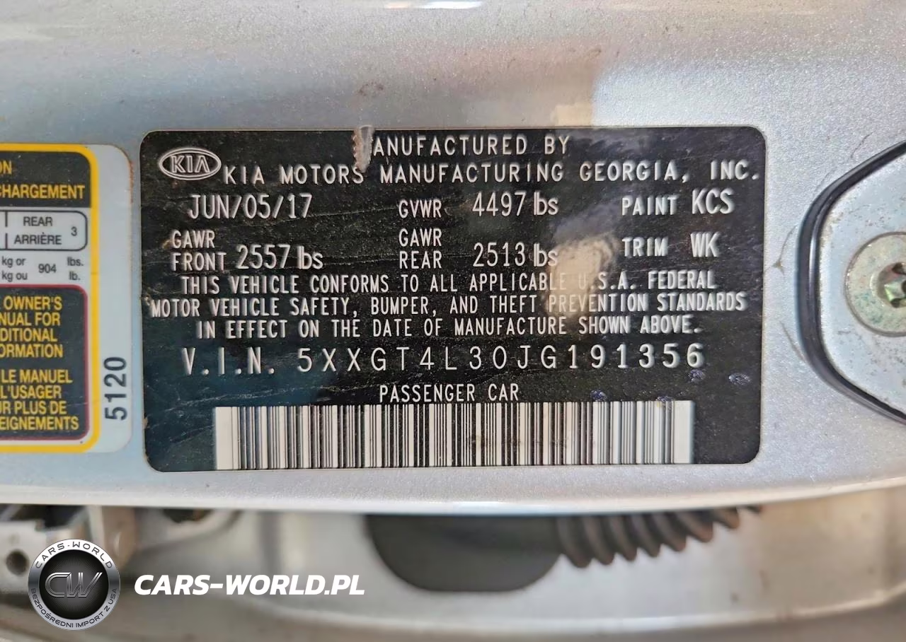 2018 Kia Optima Lx VIN:5XXGT4L30JG191356 - 13