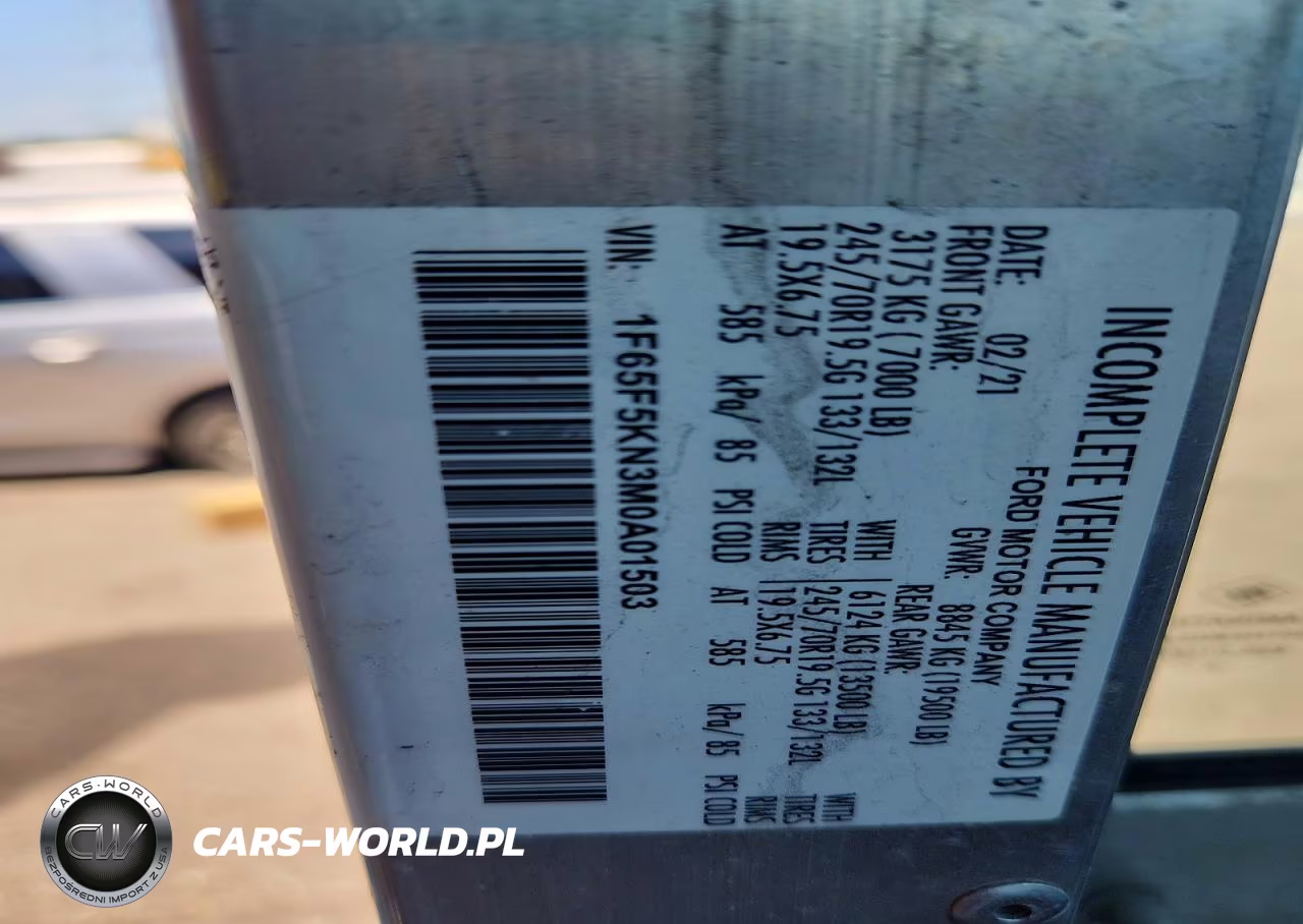 2021 Ford F59 Delivery Truck VIN:1F65F5KN3M0A01503 - 11