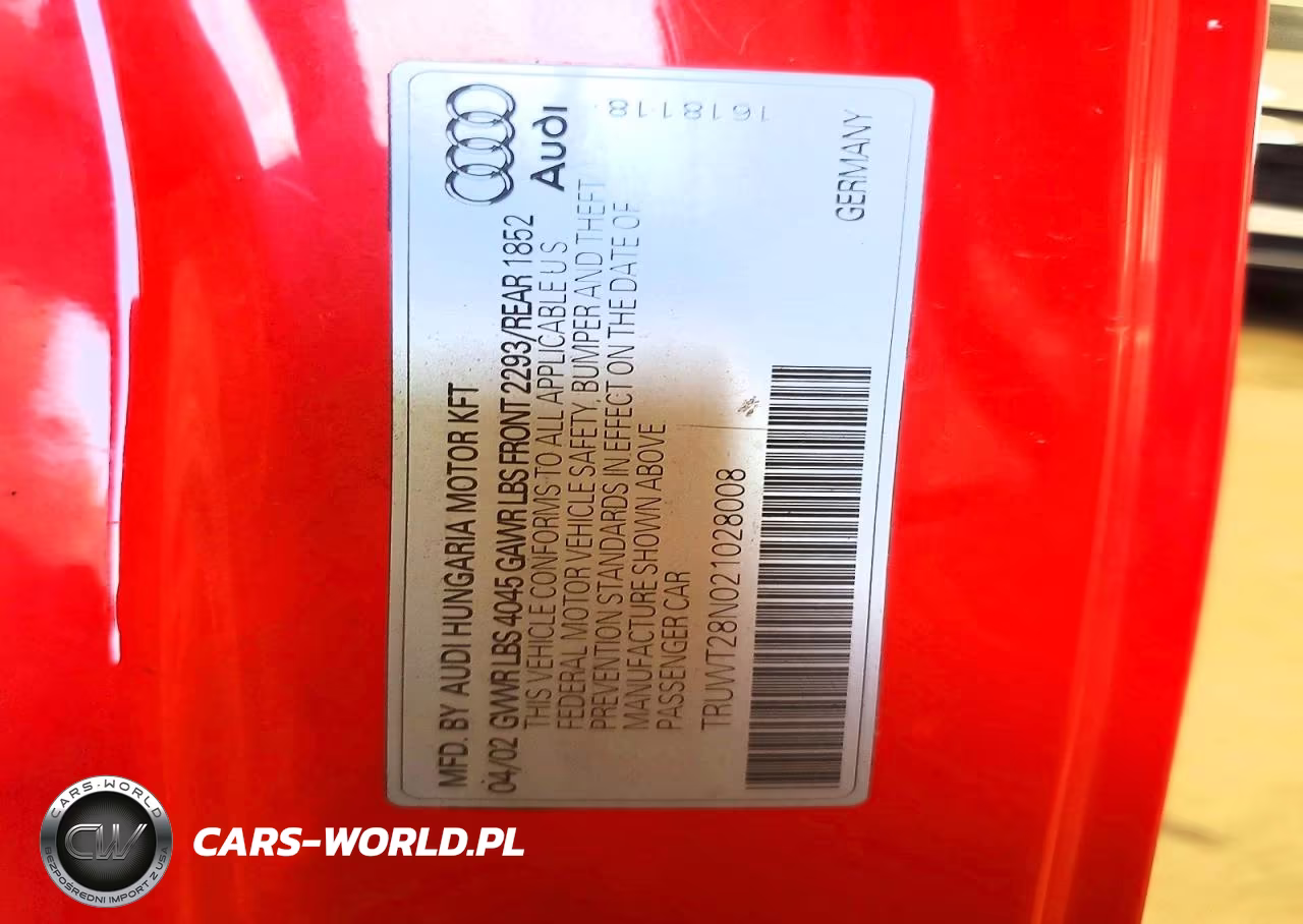 2002 Audi Tt Quattro VIN:TRUWT28N021028008 - 12