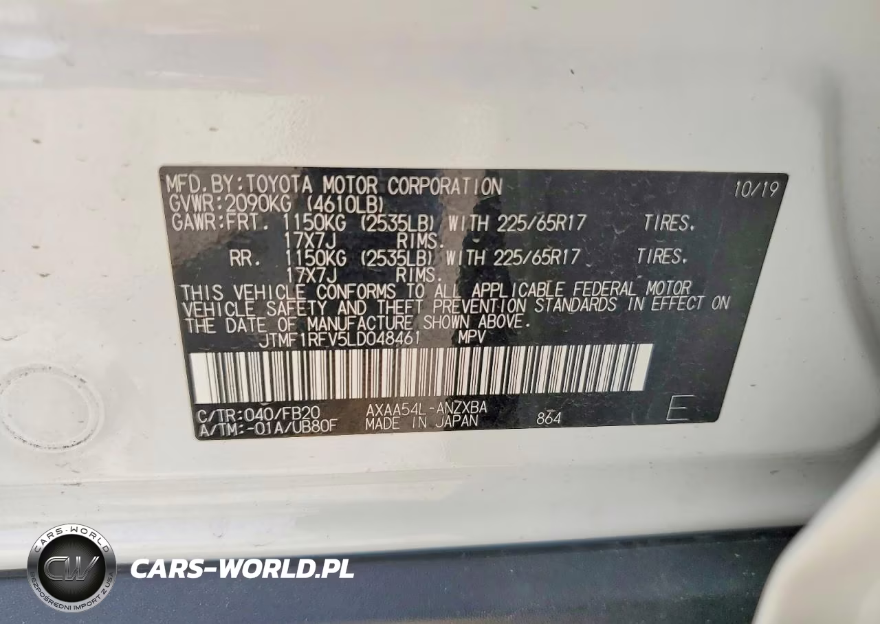 2020 Toyota Rav4 Le VIN:JTMF1RFV5LD048461 - 13