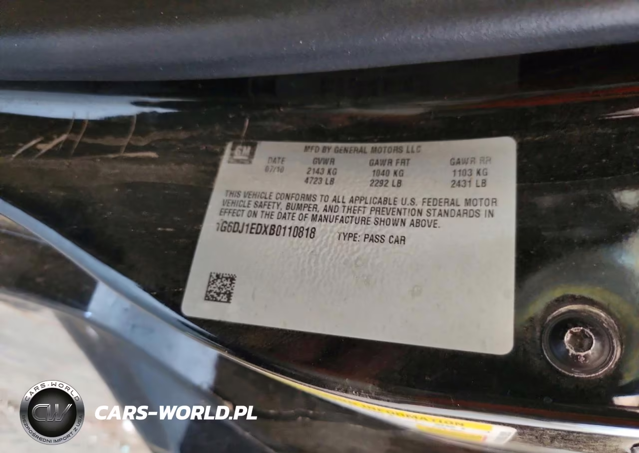 2011 Cadillac Cts Performance VIN:1G6DJ1EDXB0110818 - 12