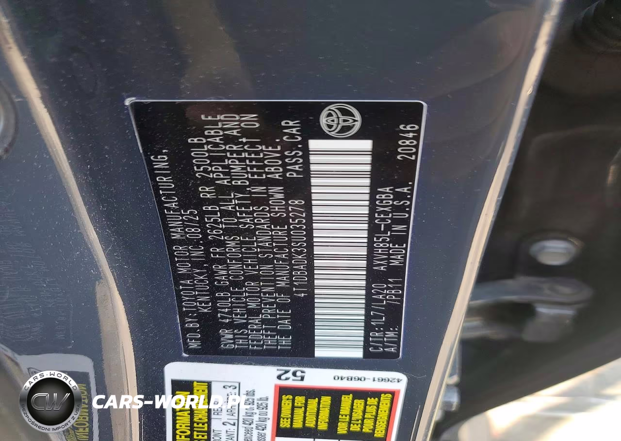 2025 Toyota Camry Xle VIN:4T1DBADK3SU035278 - 13