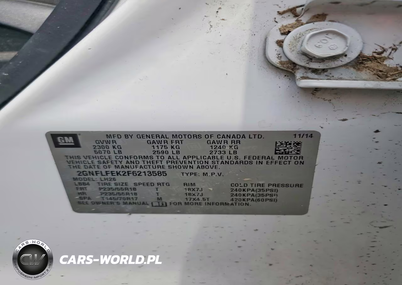 2015 Chevrolet Equinox Lt VIN:2GNFLFEK2F6213585 - 13