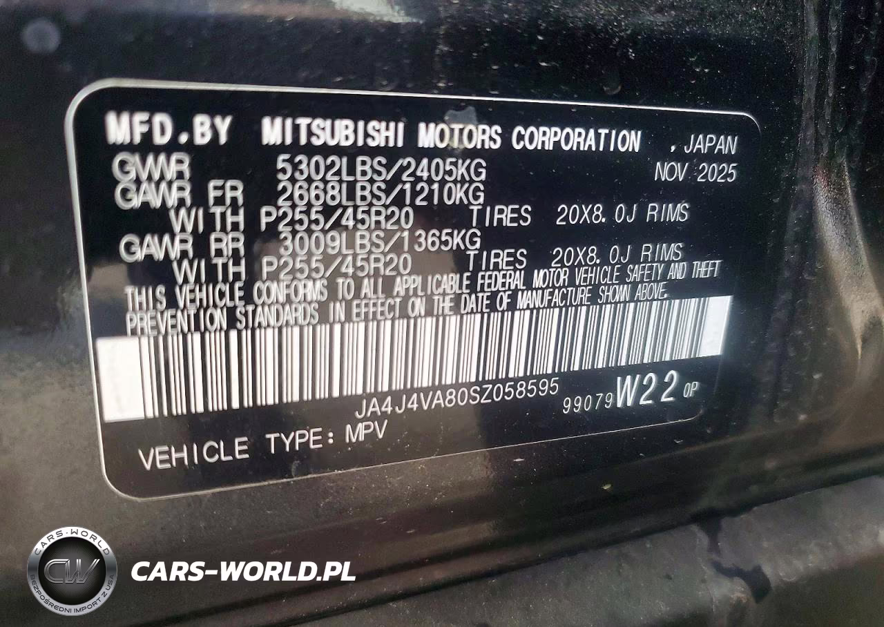 2025 Mitsubishi Outlander Se VIN:JA4J4VA80SZ058595 - 13