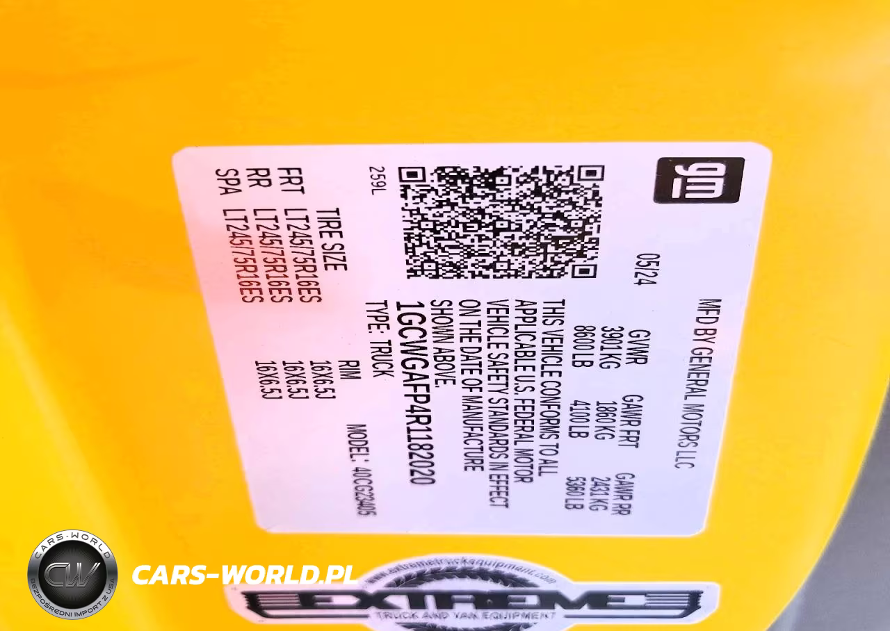 2024 Chevrolet Express G2500 VIN:1GCWGAFP4R1182020 - 12