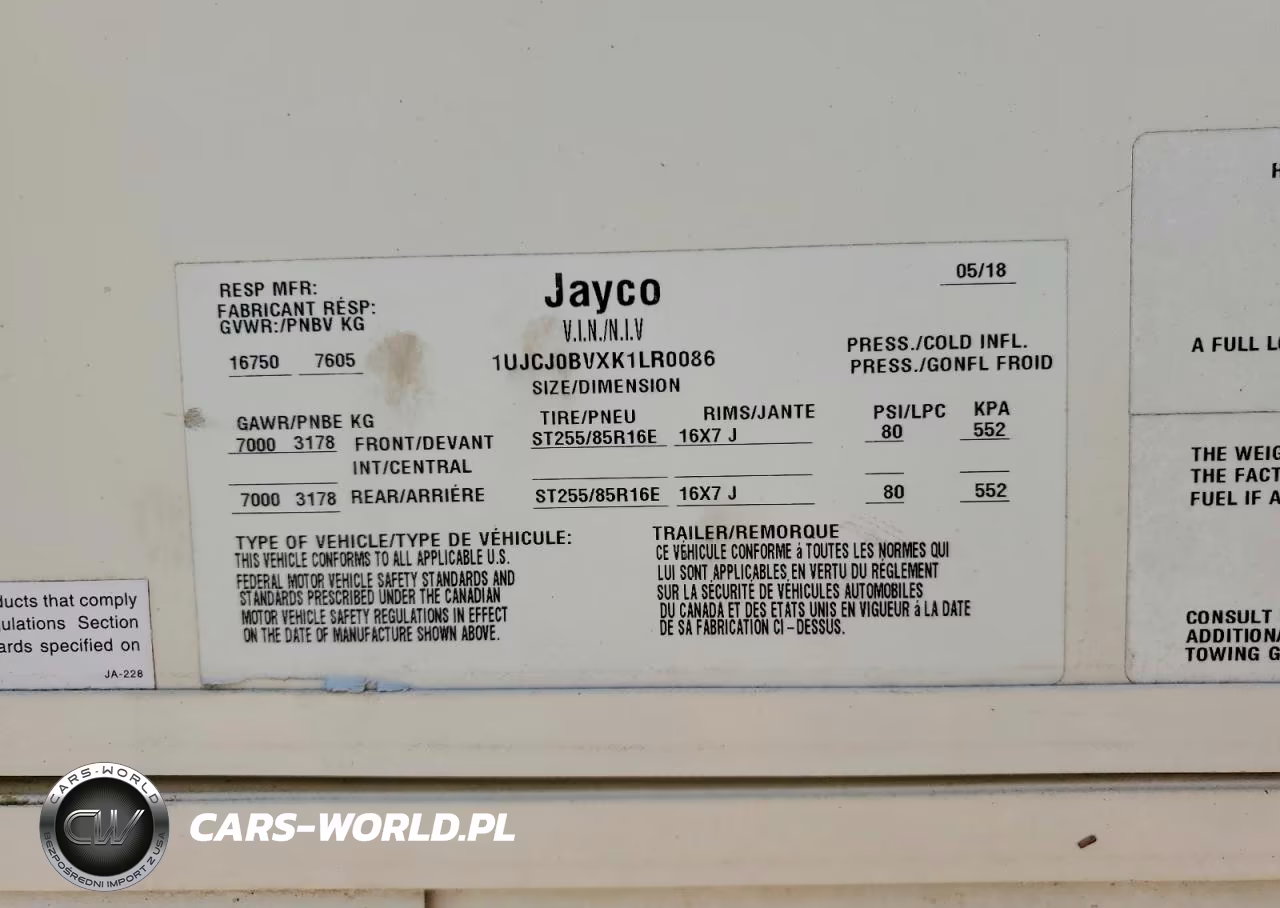 2019 Jayco North Point Camper VIN:1UJCJ0BVXK1LR0086 - 10