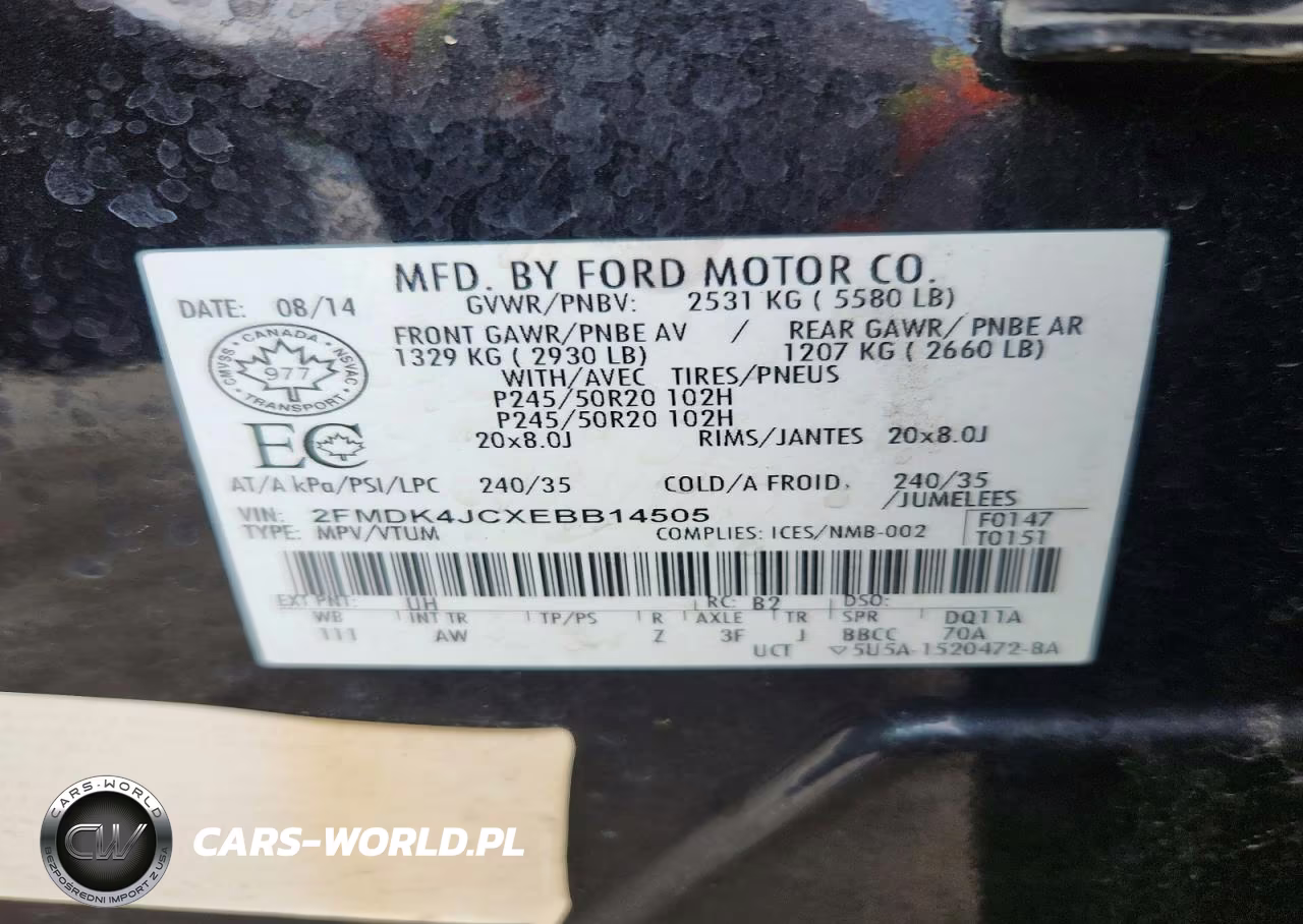 2014 Ford Edge Sel VIN:2FMDK4JCXEBB14505 - 13