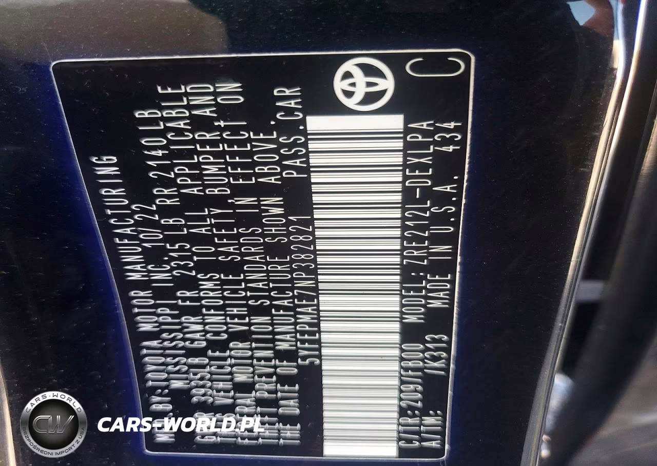 2022 Toyota Corolla Le VIN:5YFEPMAE7NP382821 - 13