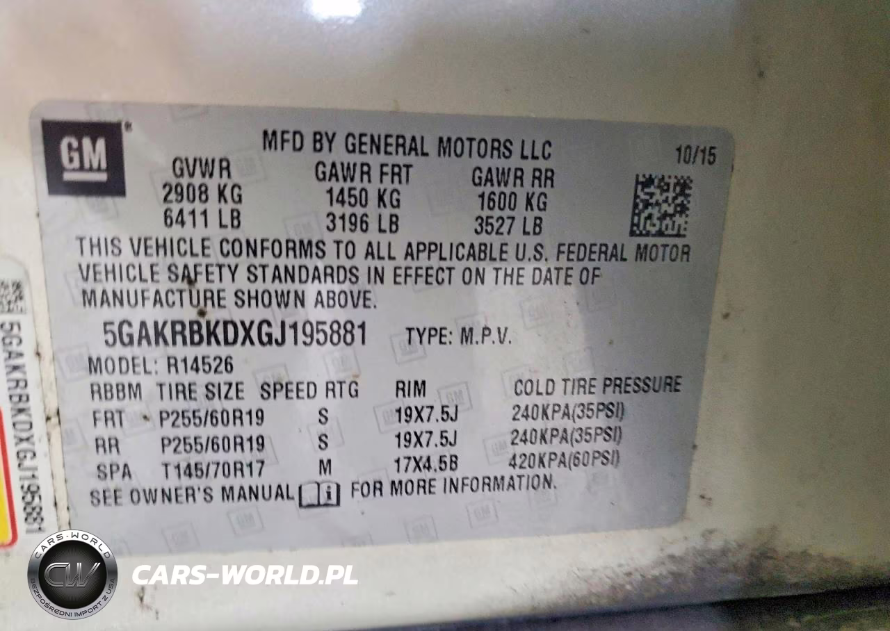 2016 Buick Enclave VIN:5GAKRBKDXGJ195881 - 13