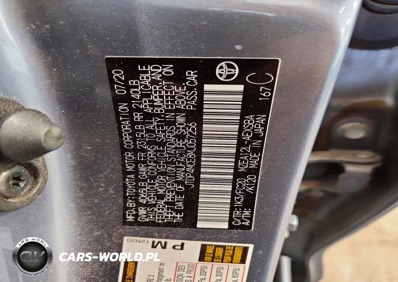 2021 Toyota Toyota Cor VIN:JTDP4MCE8MJ057256 - 13