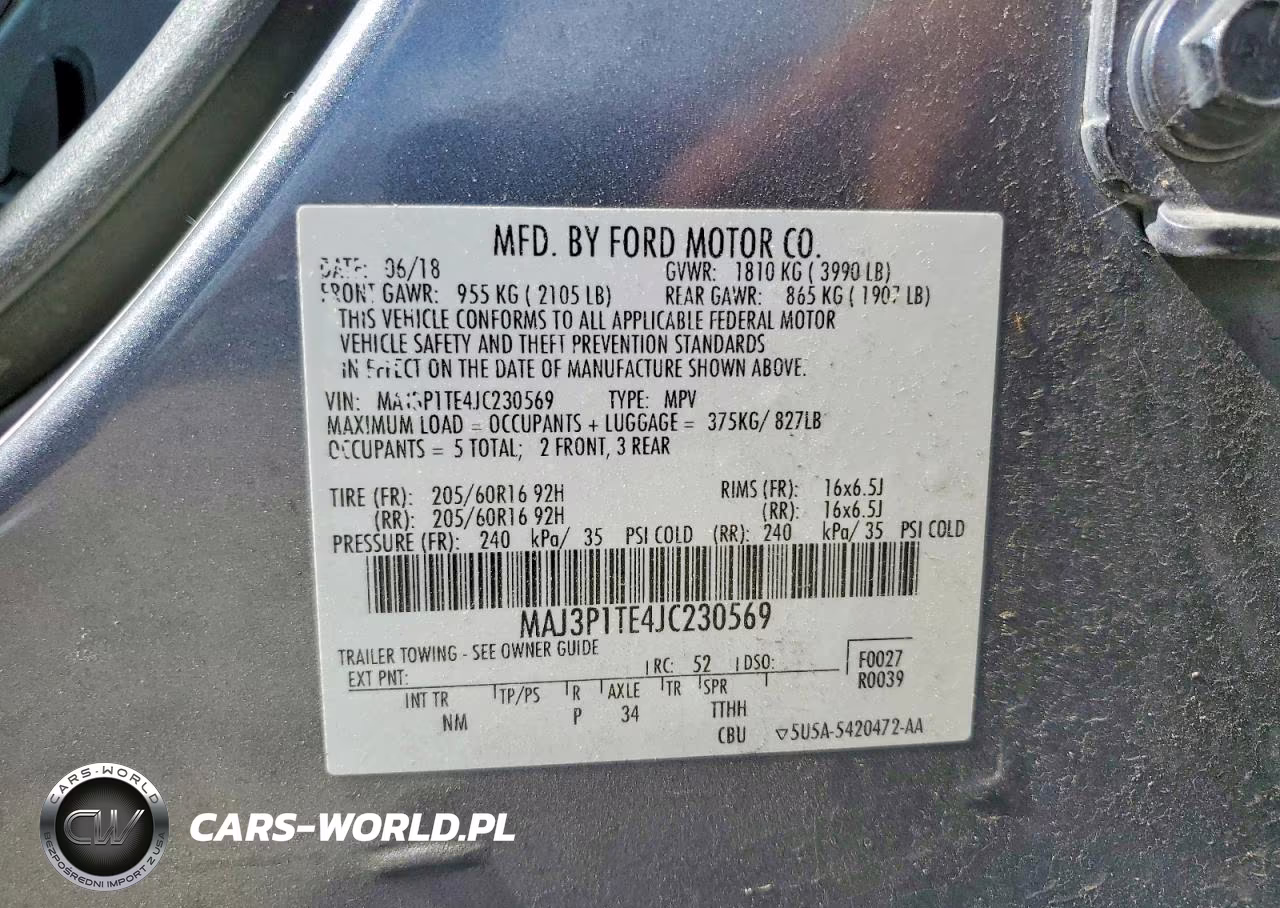 2018 Ford Ecosport Se VIN:MAJ3P1TE4JC230569 - 13