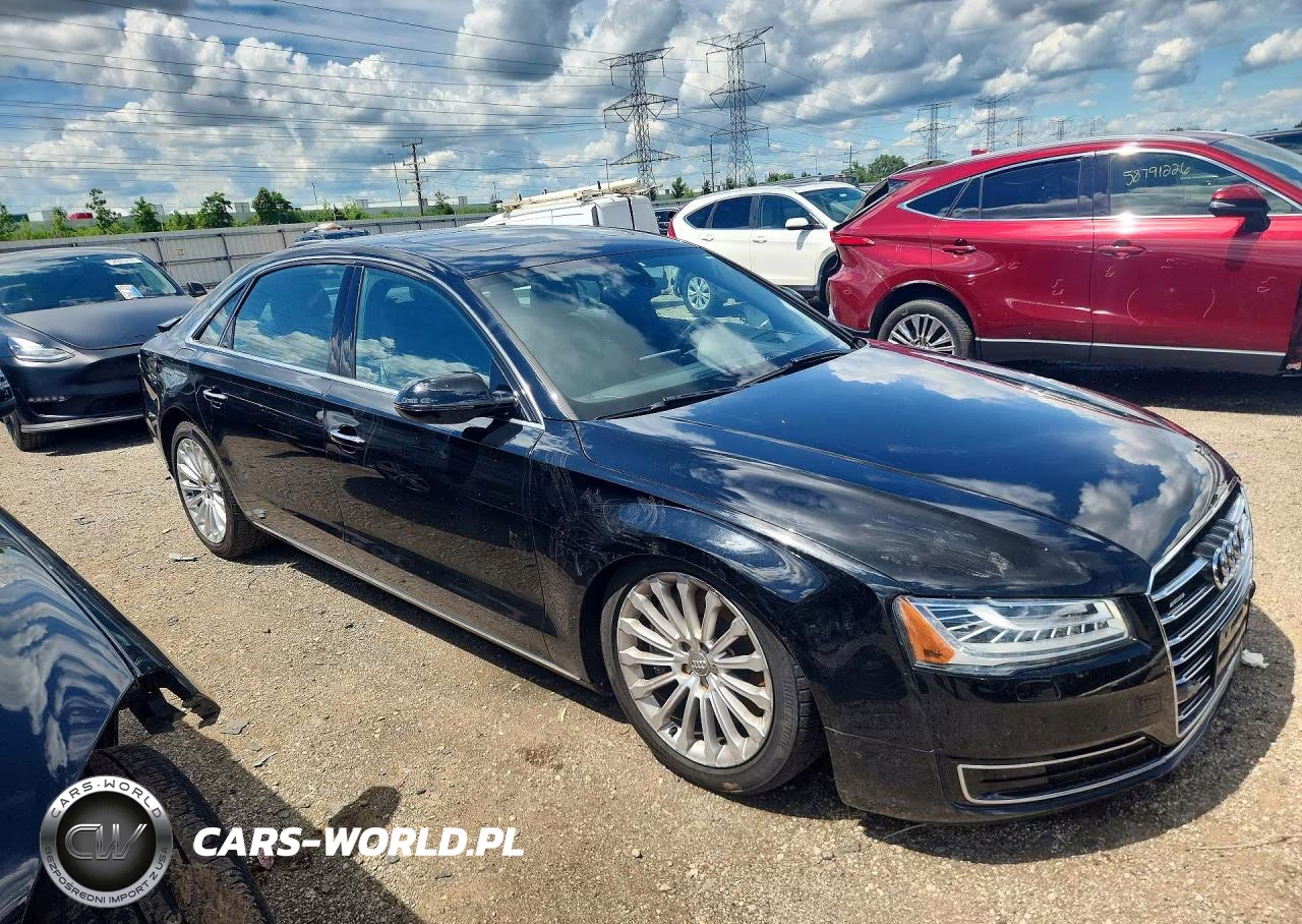 2015 Audi A8 L Quattro VIN:WAU3GAFD1FN020176 - 4