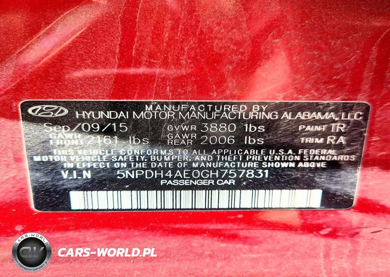 2016 Hyundai Elantra Se VIN:5NPDH4AE0GH757831 - 12