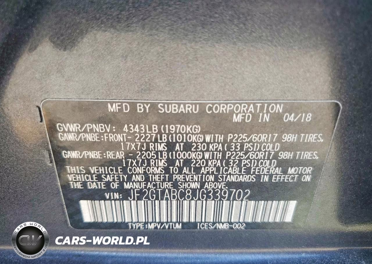 2018 Subaru Crosstrek Premium VIN:JF2GTABC8JG339702 - 13