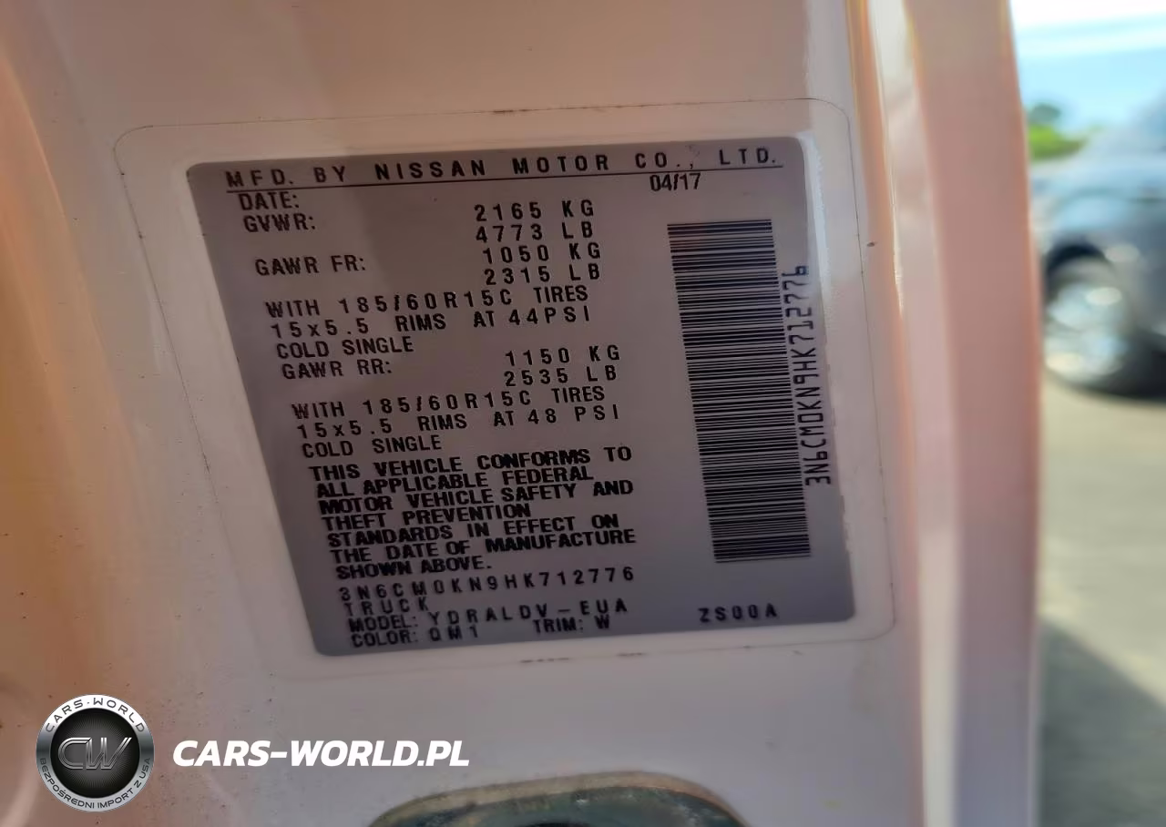2017 Nissan Nv200 S VIN:3N6CM0KN9HK712776 - 12