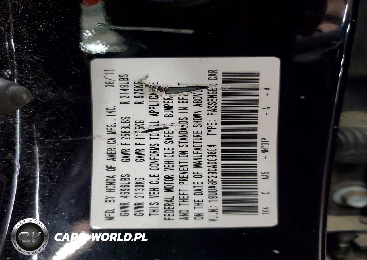 2012 Acura Tl VIN:19UUA8F29CA009804 - 12