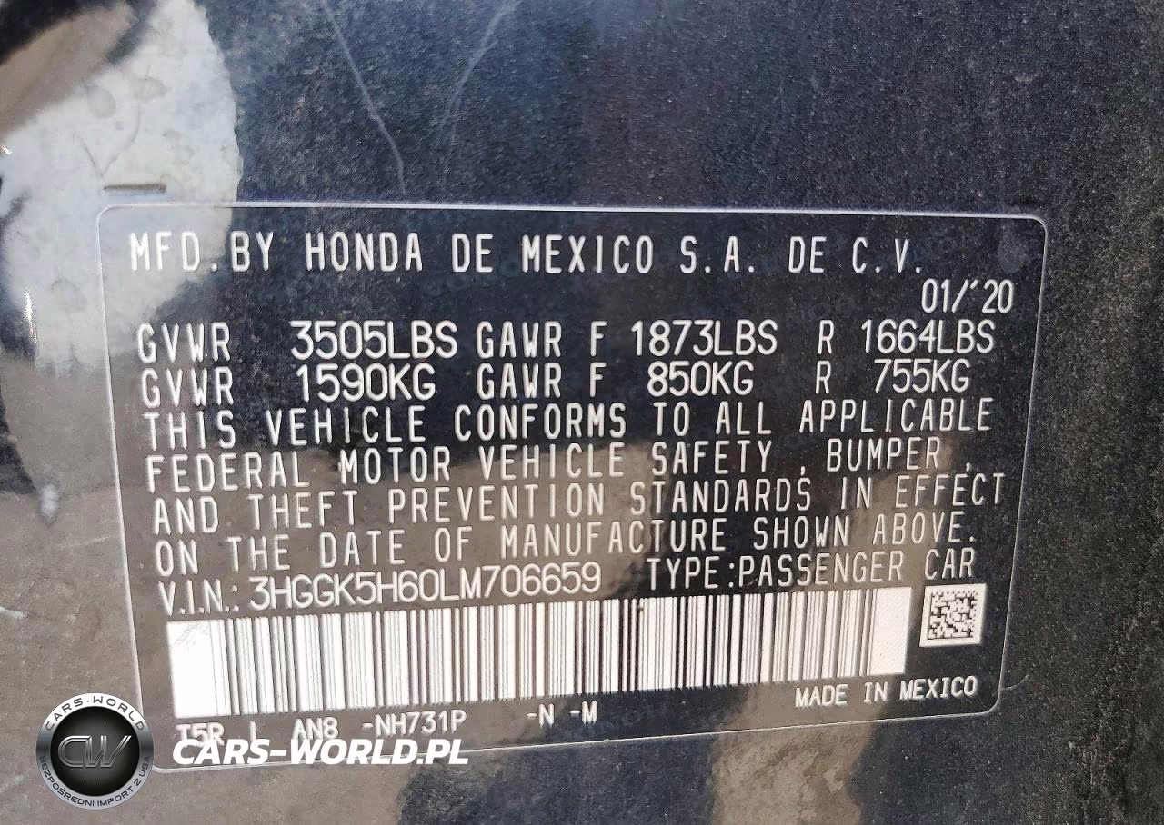 2020 Honda Fit Sport VIN:3HGGK5H60LM706659 - 12