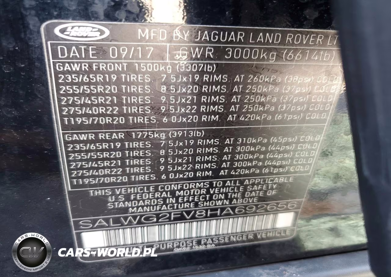 2017 Land Rover Range Rover Sport Se VIN:SALWG2FV8HA692656 - 13