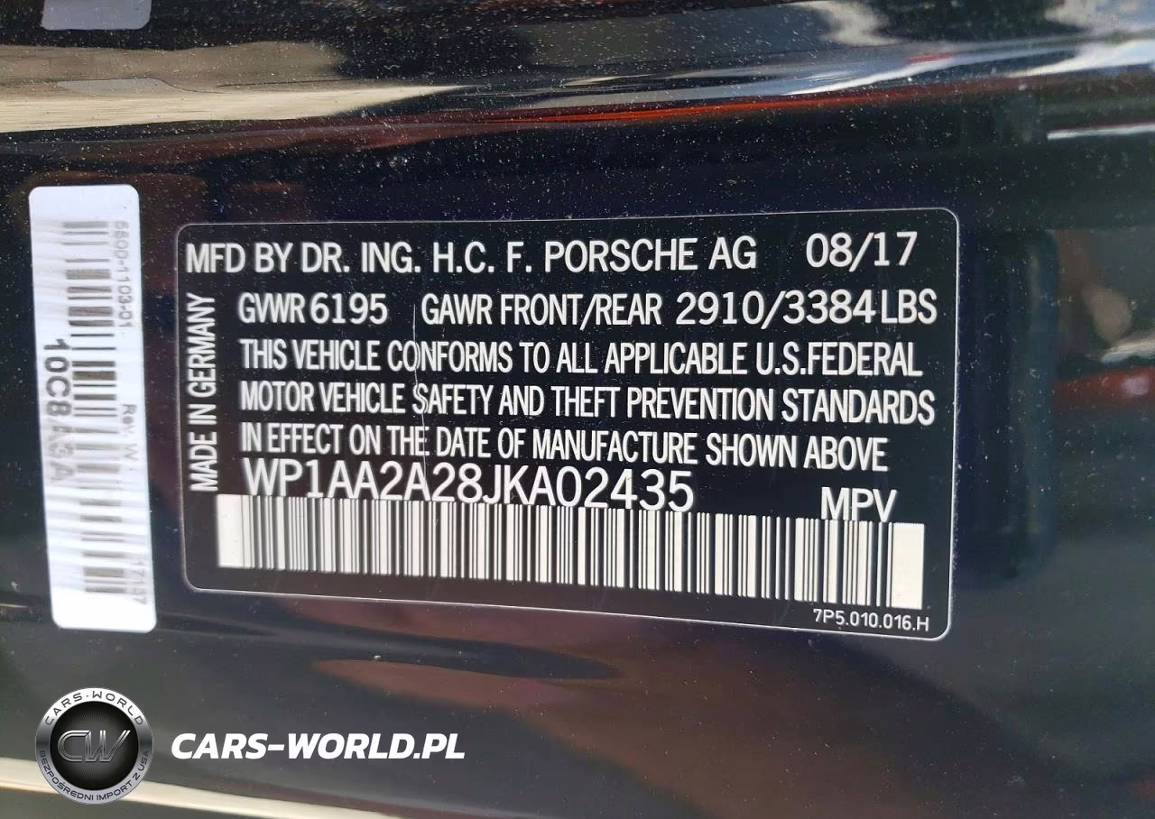 2018 Porsche Cayenne VIN:WP1AA2A28JKA02435 - 12
