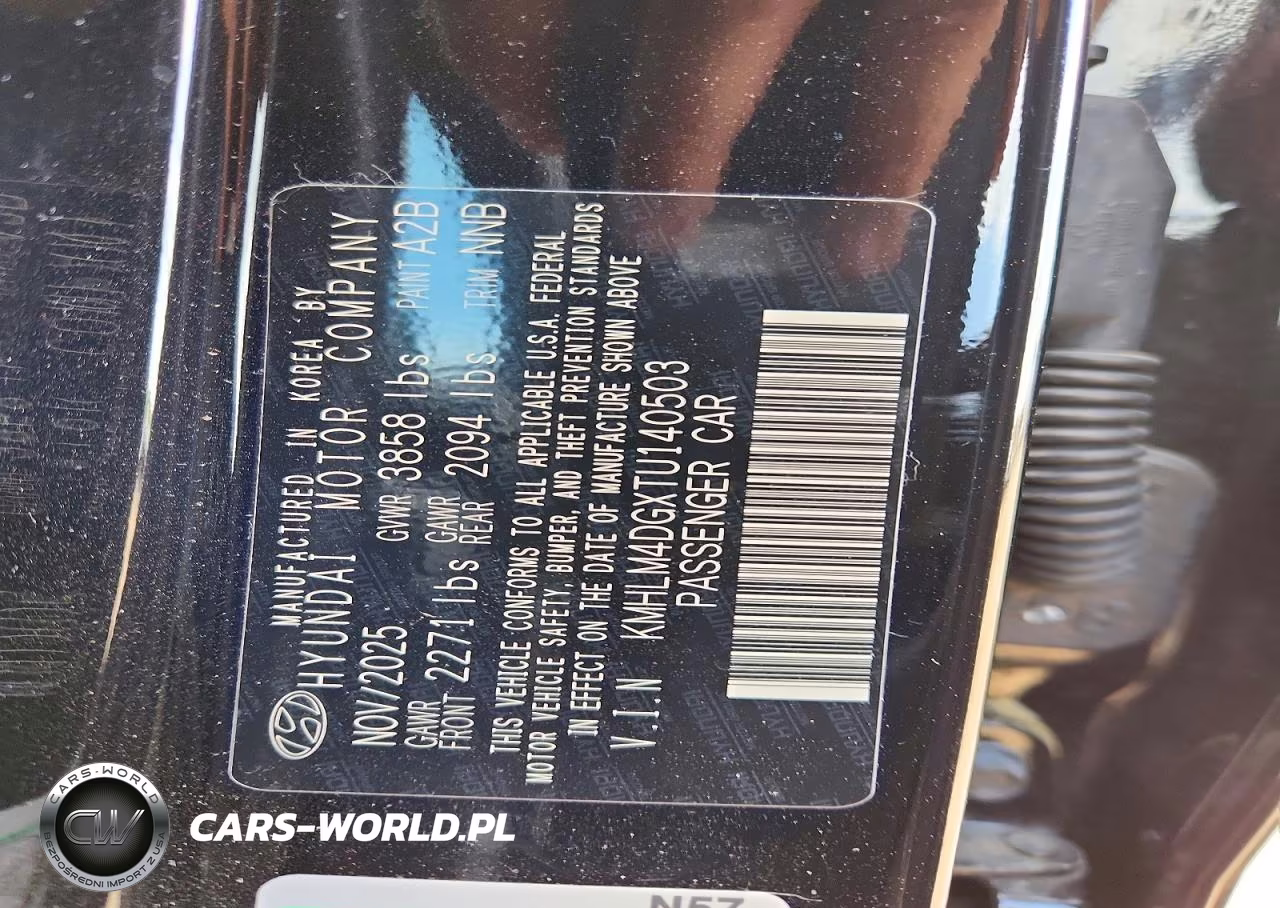 2026 Hyundai Elantra Sel Sport VIN:KMHLM4DGXTU140503 - 13