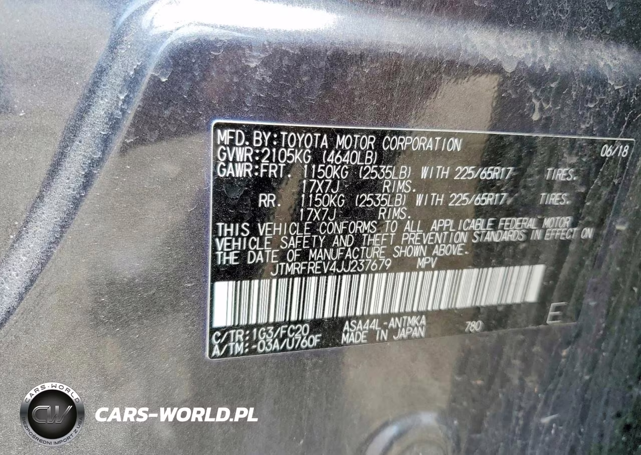 2018 Toyota Rav4 Xle VIN:JTMRFREV4JJ237679 - 13
