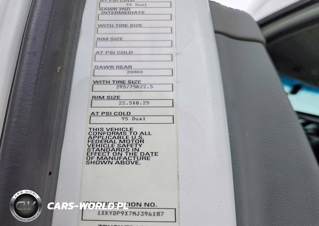 2021 Kenworth Construction T680 VIN:1XKYDP9X7MJ396187 - 10