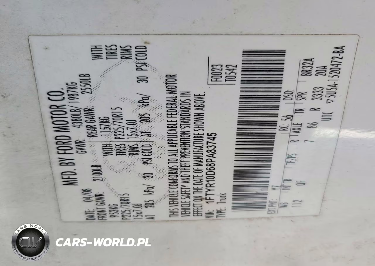2008 Ford Ranger VIN:1FTYR10D68PA83745 - 12