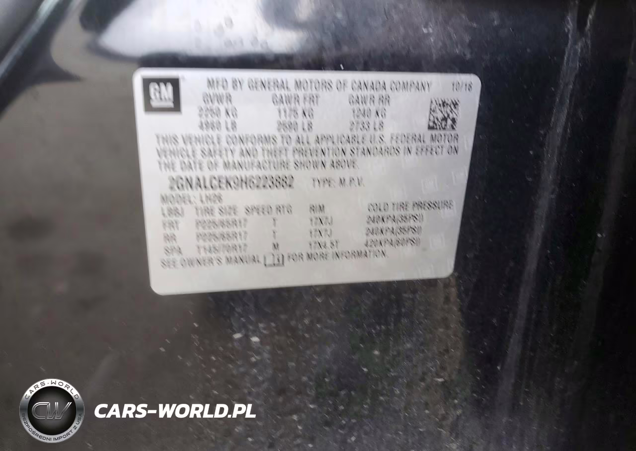 2017 Chevrolet Equinox Lt VIN:2GNALCEK9H6223882 - 13