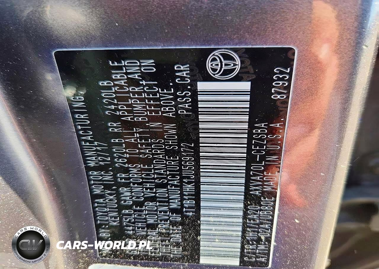 2018 Toyota Camry Se VIN:4T1B11HK1JU569172 - 12
