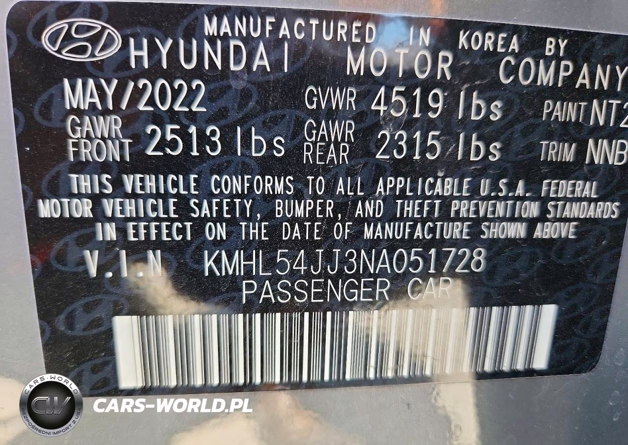 2022 Hyundai Sonata Hybrid Limited VIN:KMHL54JJ3NA051728 - 12