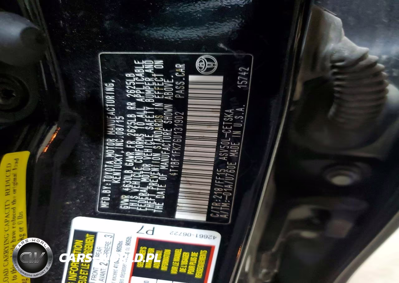 2016 Toyota Camry Se VIN:4T1BF1FK7GU131902 - 12