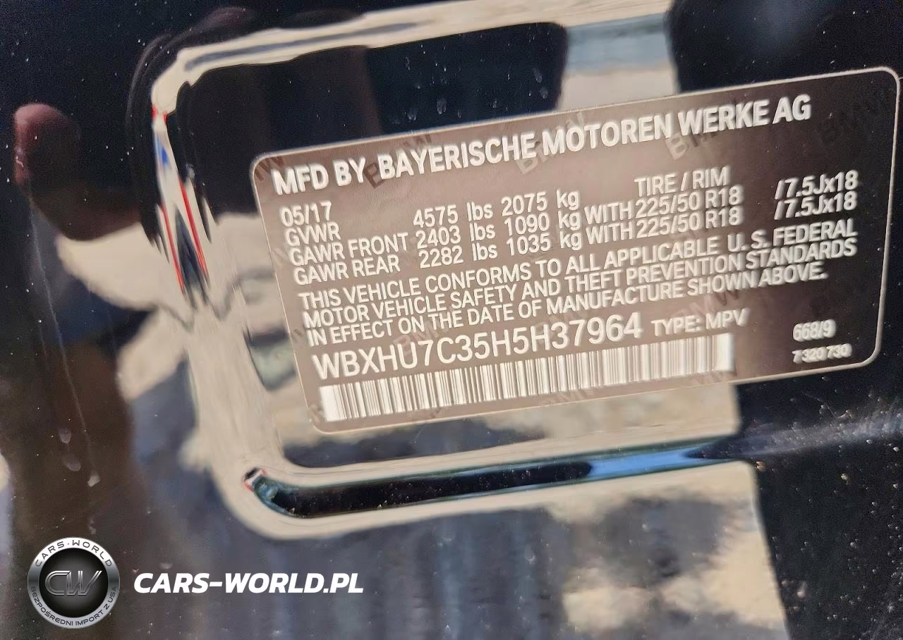 2017 BMW X1 Sdrive28I VIN:WBXHU7C35H5H37964 - 12