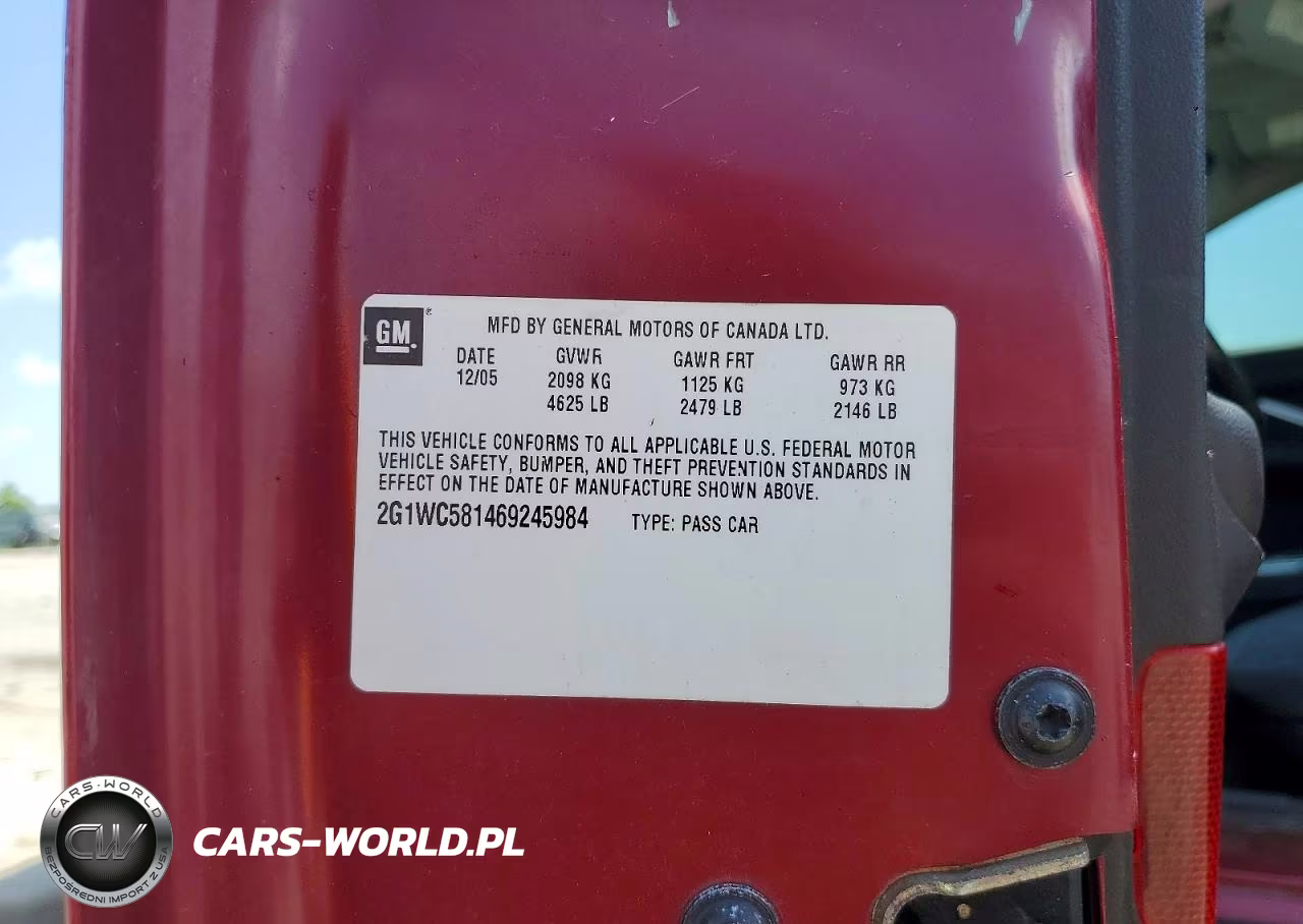 2006 Chevrolet Impala Lt VIN:2G1WC581469245984 - 12