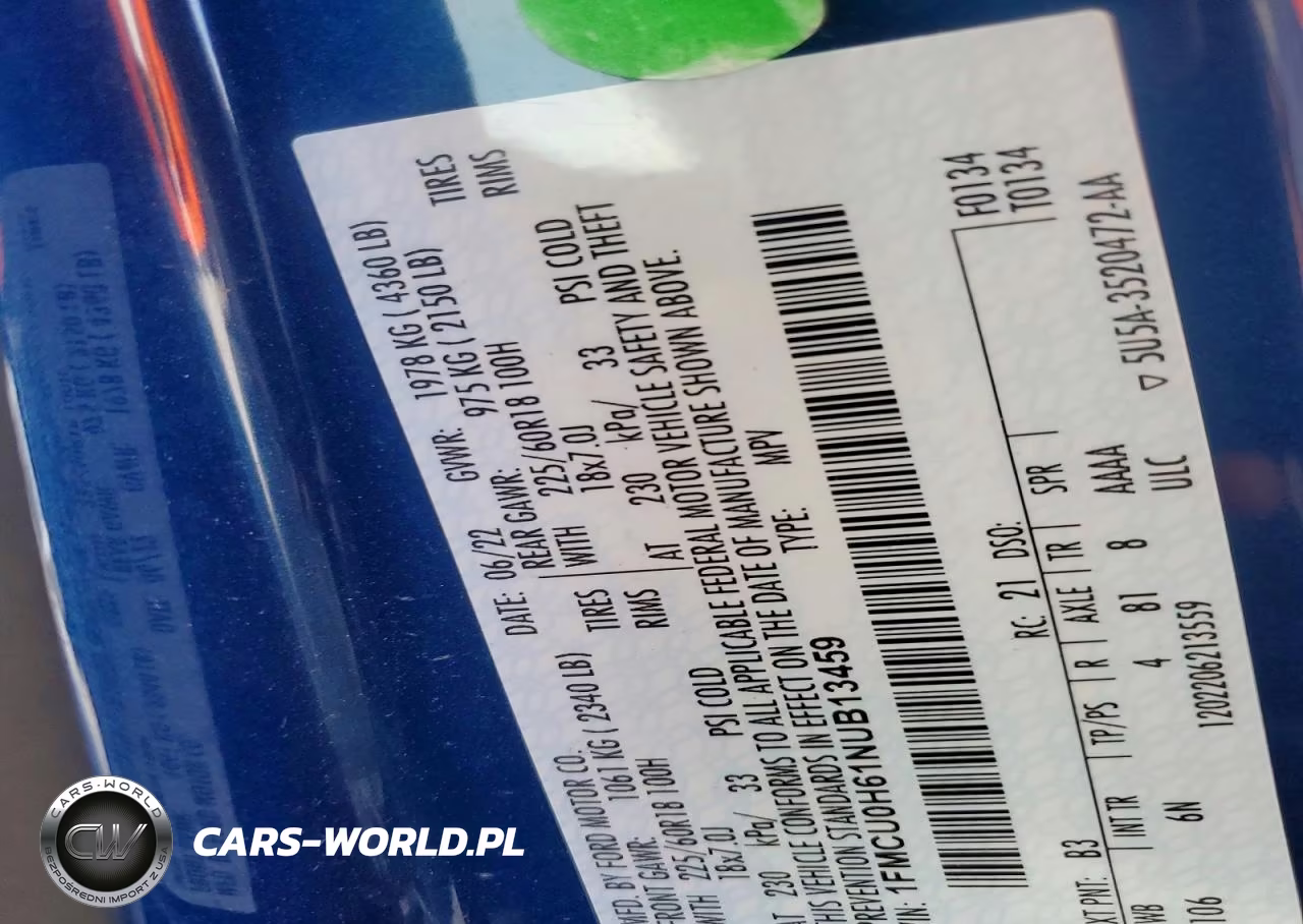 2022 Ford Escape Sel VIN:1FMCU0H61NUB13459 - 13