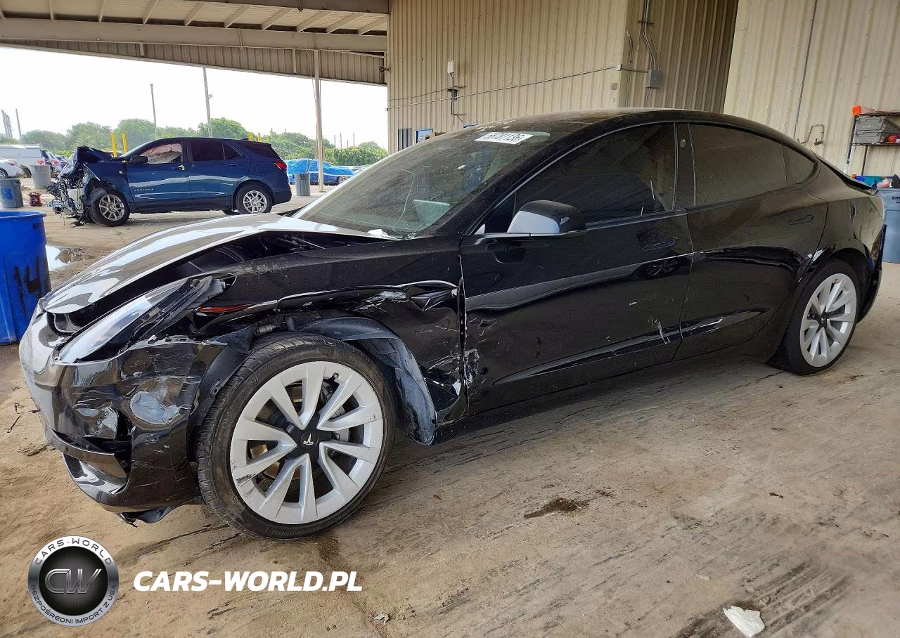 2022 Tesla Model 3 VIN:5YJ3E1EB6NF264458 - 1