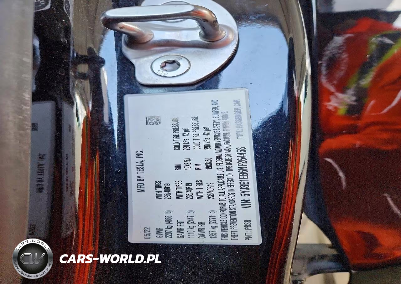 2022 Tesla Model 3 VIN:5YJ3E1EB6NF264458 - 12