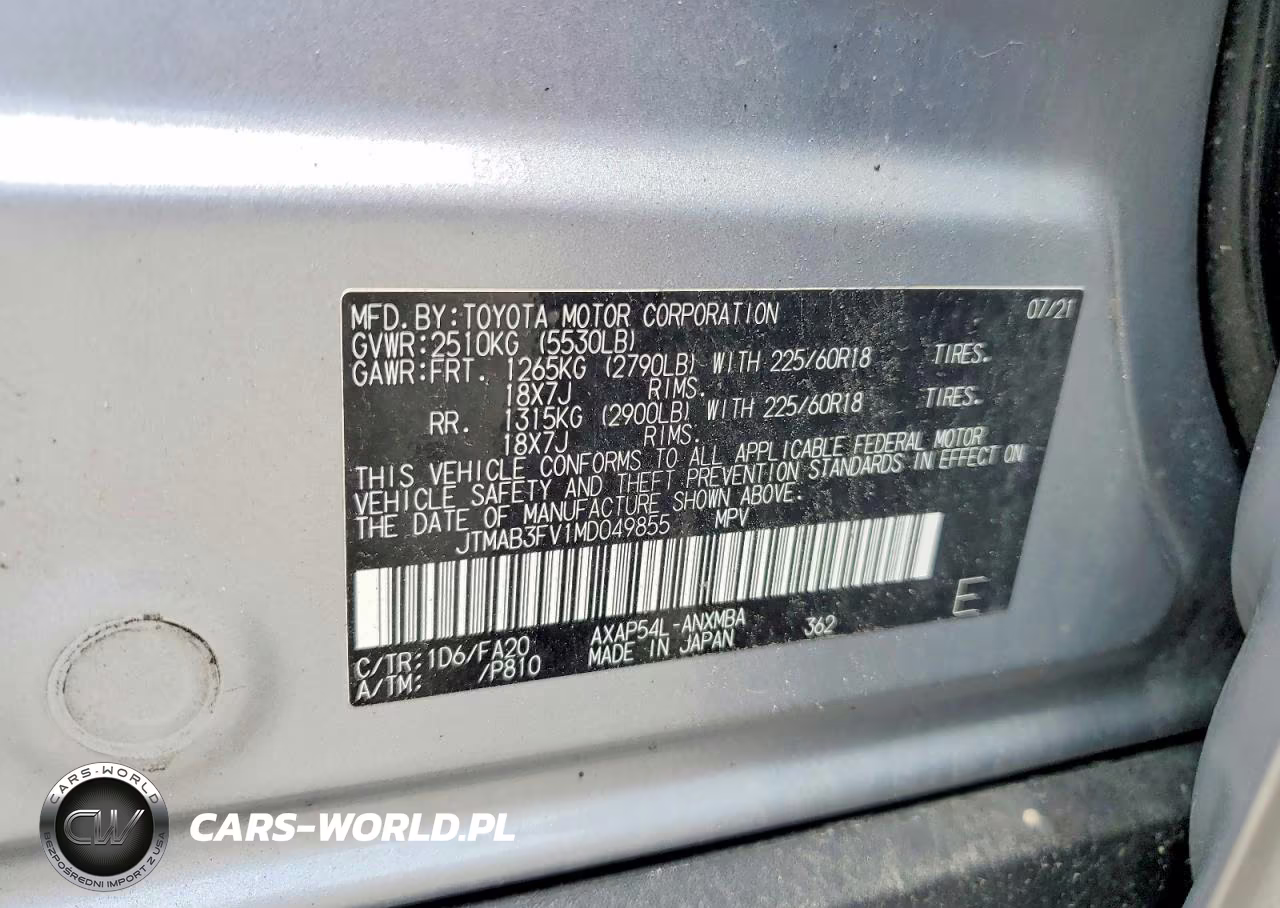 2021 Toyota Rav4 Prime Se VIN:JTMAB3FV1MD049855 - 13