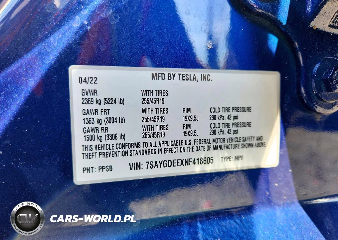 2022 Tesla Model Y VIN:7SAYGDEEXNF418605 - 13