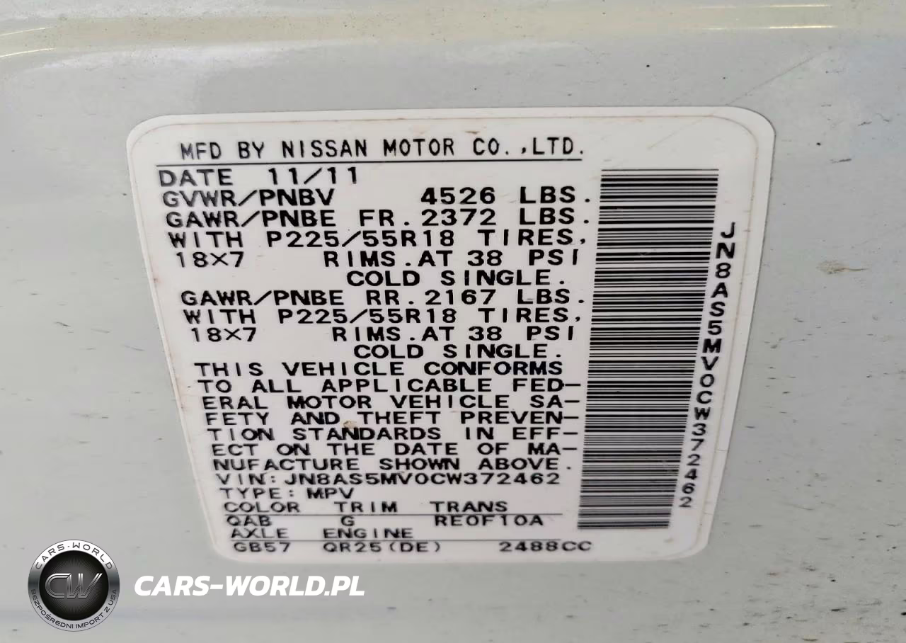 2012 Nissan Rogue S VIN:JN8AS5MV0CW372462 - 13