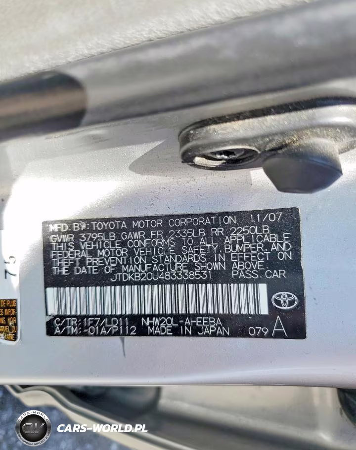 2008 Toyota Prius Hybrid VIN:JTDKB20U483338531 - 12