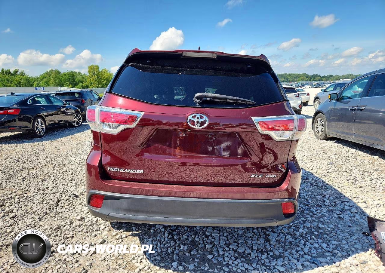 2015 Toyota Highlander Xle VIN:5TDJKRFH4FS119076 - 6