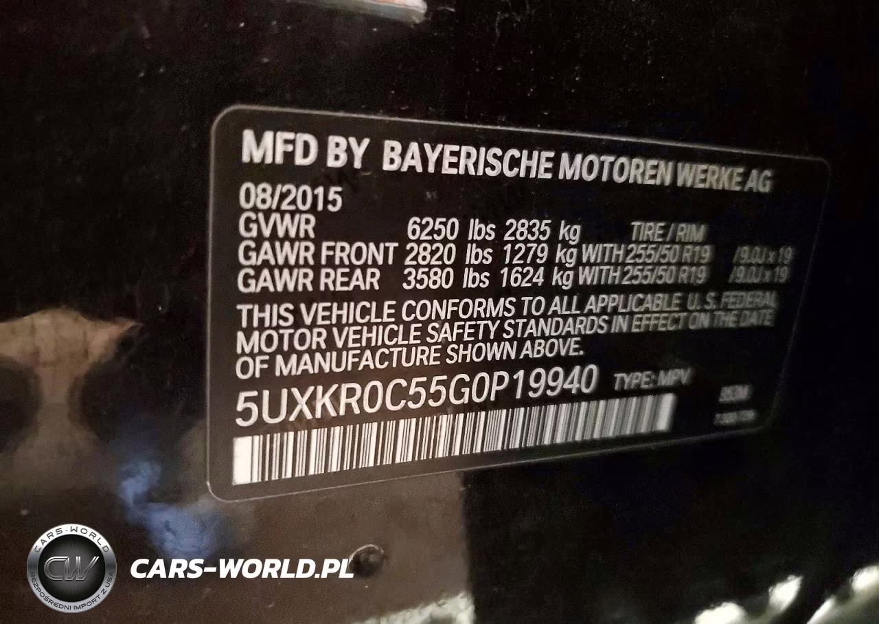 2016 BMW X5 xDrive35I VIN:5UXKR0C55G0P19940 - 13