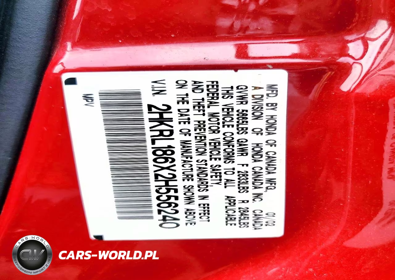 2002 Honda Odyssey Ex VIN:2HKRL186X2H556240 - 13