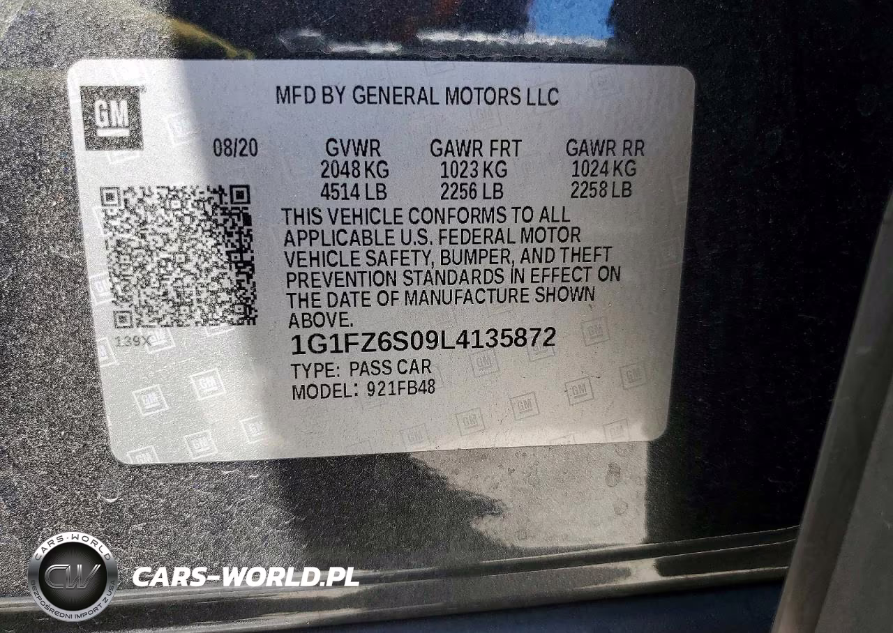 2020 Chevrolet Bolt Ev Premier VIN:1G1FZ6S09L4135872 - 13