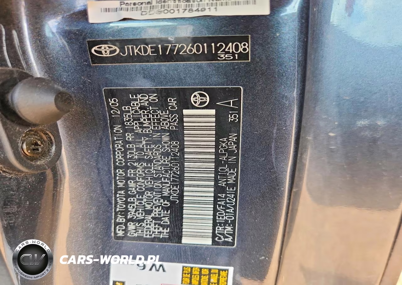 2006 Scion Tc Base VIN:JTKDE177260112408 - 12