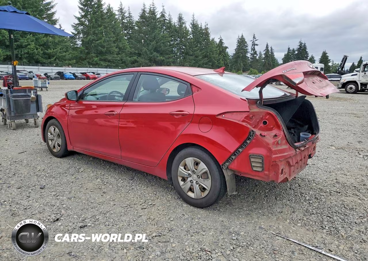 2016 Hyundai Elantra Se VIN:KMHDH4AE6GU489224 - 2