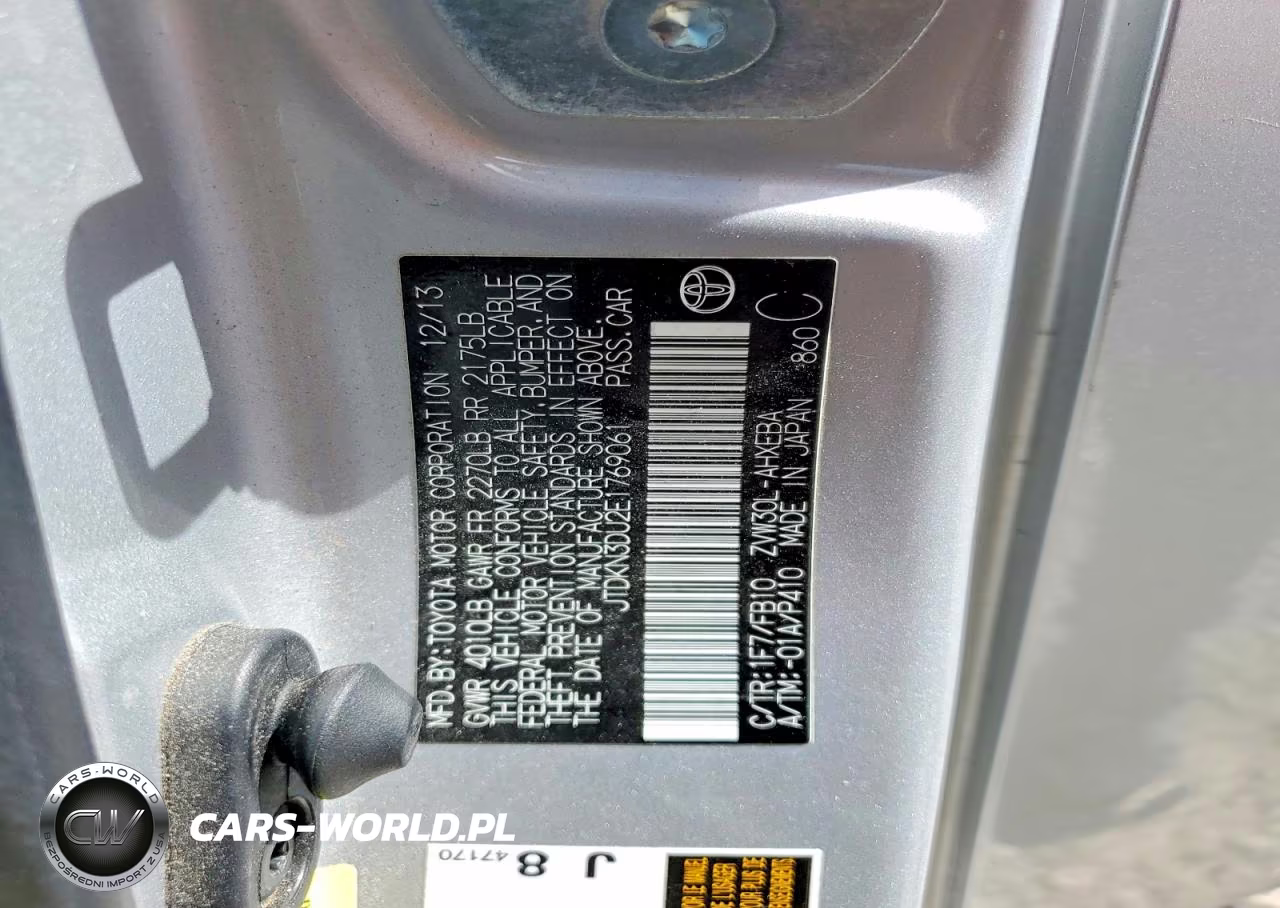 2014 Toyota Prius Two VIN:JTDKN3DU2E1769061 - 12