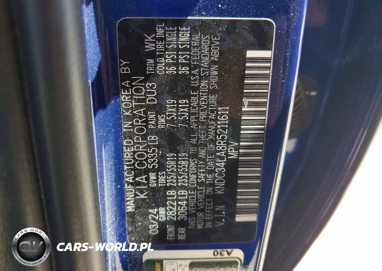 2024 Kia Ev6 Wind VIN:KNDC34LA8R5211611 - 13